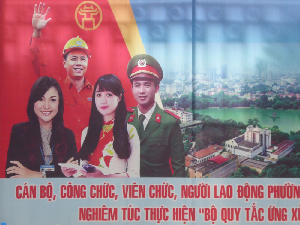 Hanoi - Politplakat